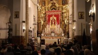 La Novena a la Virgen de la Cinta llena de onubenses la Parroquia de San Pedro