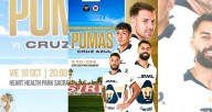 Pumas y Cruz Azul se alistan para amistoso en California este octubre