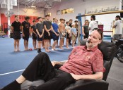 Gymnastics coach on ALS: ‘I live with it’