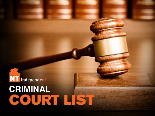 NT Criminal Court list