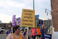 Protesters criticize changes to Iowa Department for the Blind training program