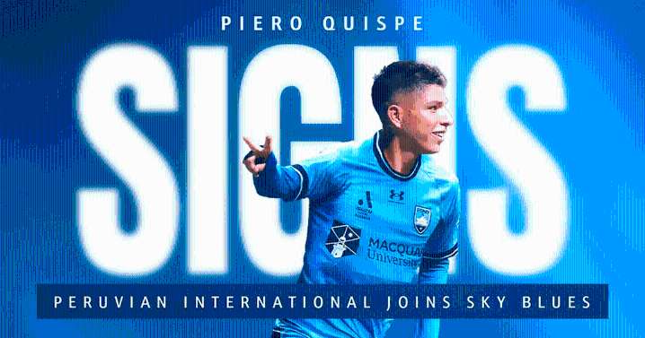 ¡OFICIAL! Piero Quispe fue anunciado como flamante refuerzo del Sydney FC hasta el 2026