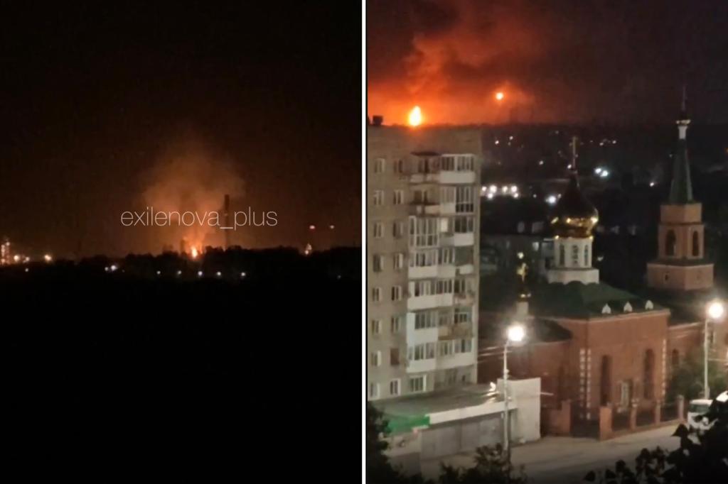 Ukraine Armed Forces releases dramatic footage of damaging infrastructure attacks on Russian oil targets