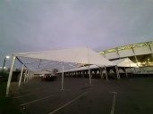 Video: así están instaladas las carpas para las fondas en el Estadio Ester Roa de Concepción