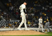 Pirates offense reverts to old form, nearly avoids shutout in loss to Brewers
