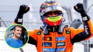 Mark Webber reacts after Oscar Piastri equals F1 milestone