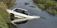 Car crashes into water-filled ditch in St. Joseph County
