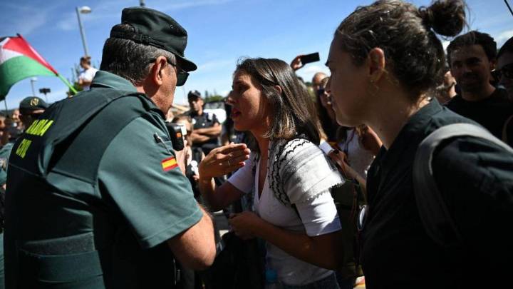 Belarra y Montero se suman a las protestas propalestinas que obligan a desviar la Vuelta