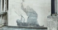 Banksy art: Latest work from mysterious artist removed from london building, suspected connection to Palestine protests in England