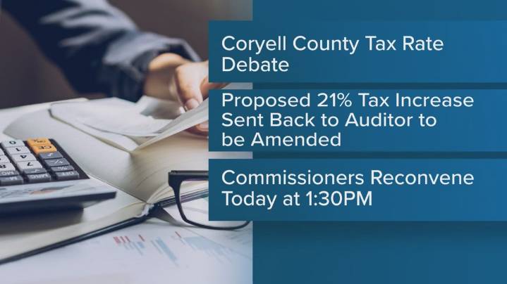 Residents force pause on Coryell County's proposed 21% tax increase