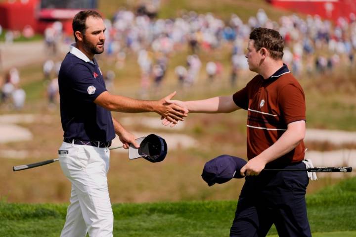 Scheffler loses twice more to become the first US player to be 0-4 through 4 sessions at a Ryder Cup