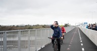 Así fue la inauguración del Puente Industrial: es el más largo de Chile