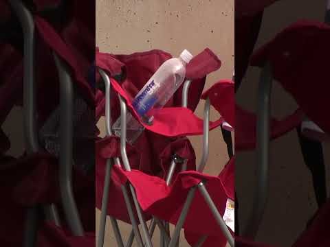 Trash left all around State Farm Stadium after Charlie Kirk memorial