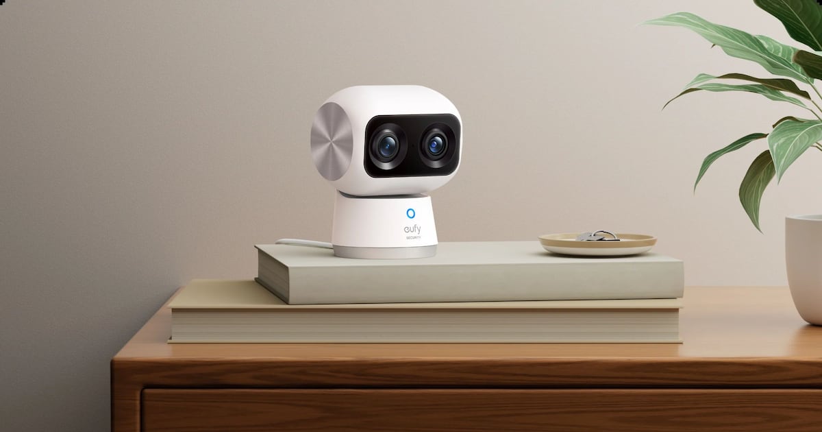 Esta cámara 4K de seguridad para interiores gira 360° y asegura calidad de imagen sin pagar una suscripción