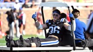 Nick Morris Jr. injury: Duke football linebacker exits game vs Illinois