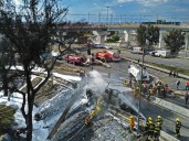 Three dead, dozens injured in Mexico City gas tanker explosion