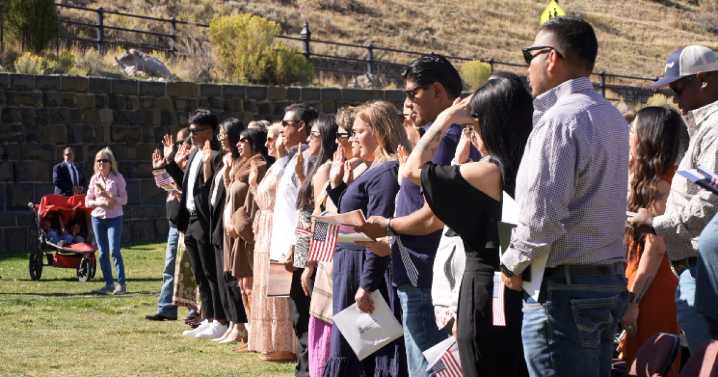 Citizenship celebrated by 41 New Americans at Yellowstone National Park