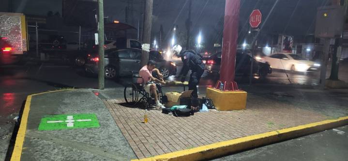 Auxilian a ciudadano en situación vulnerable en Guadalupe