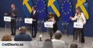La ministra de Salud de Suecia se desploma por una bajada de azúcar en su primera rueda de prensa oficial