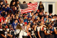 Skaneateles students storm field after kicker nails game