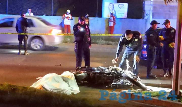 Caída Mortal de un Motociclista