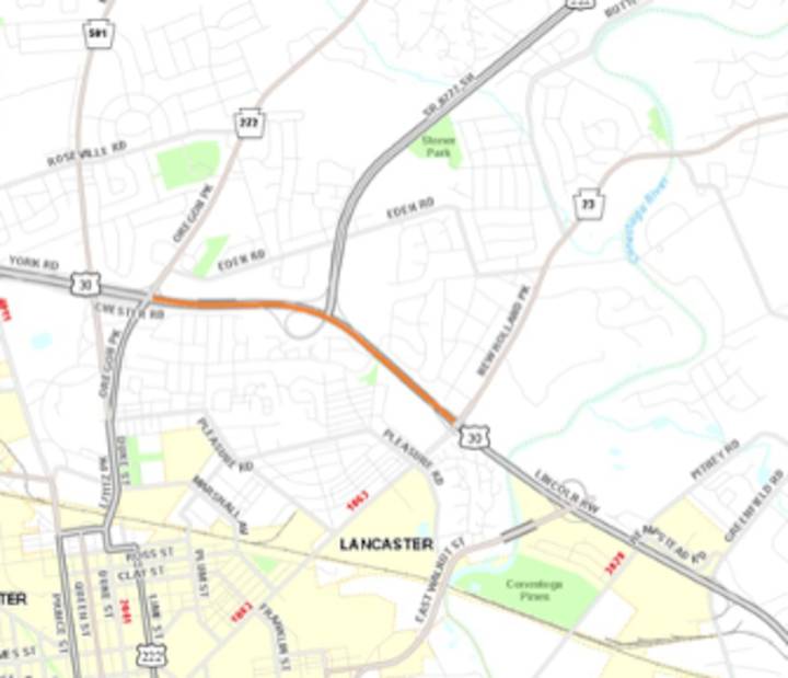 Travel on Route 30 in Lancaster County will become even more messy this week