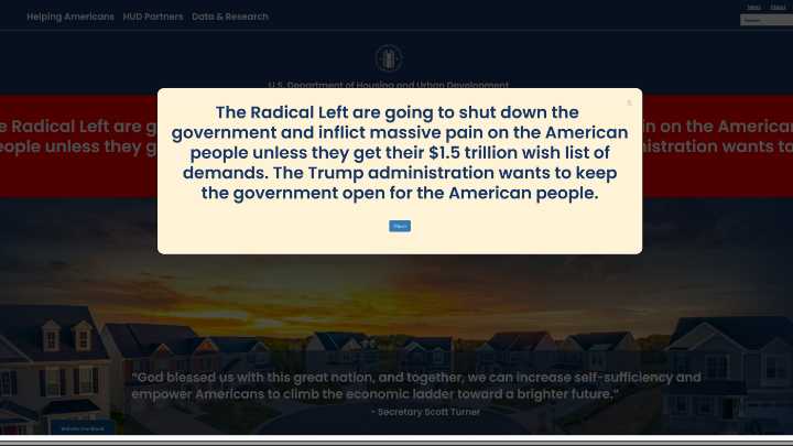 Federal agencies are told to blame Democrats for a shutdown : NPR