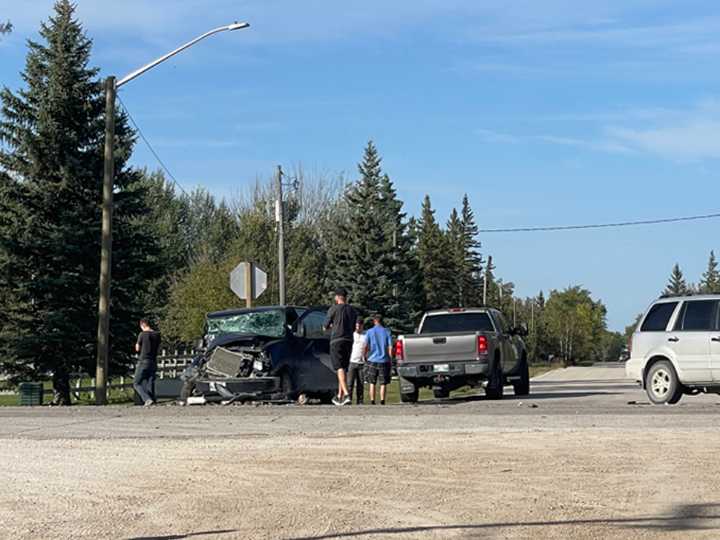 One person taken to hospital after Highway 52 collision near La Broquerie