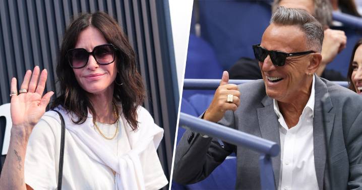 Courteney Cox and Bruce Springsteen Reunite at U.S. Open After 'Dancing in the Dark' Video