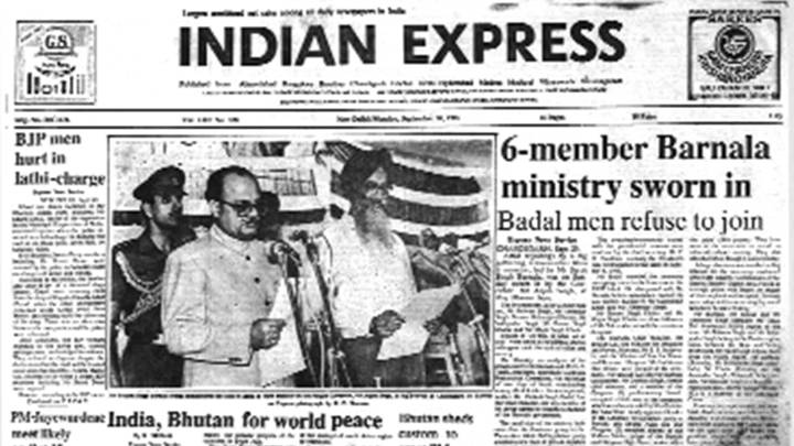 September 30, 1985, Forty Years Ago: Barnala Ministry