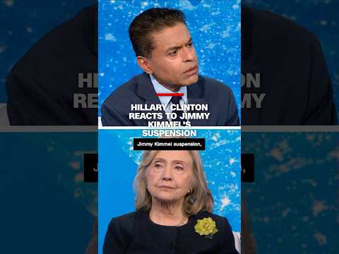 Hillary Clinton reacts to Jimmy Kimmel's suspension