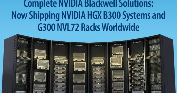 Supermicro Begins Volume Shipments of NVIDIA Blackwell Ultra Systems and Rack Plug