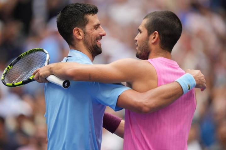 U.S. Open: Carlos Alcaraz beats Novak Djokovic in 3 sets to reach final