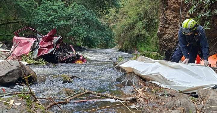 Tragedia en la Vía a Potosí: Hombre Perdió la Vida al Caer en su vehículo al Río Güáitara