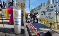 Se manifiestan en Juárez por victimas del incendio del INM; piden que no se exonere a Garduño