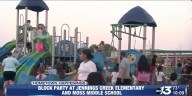 Block party at Jennings Creek Elementary and Moss Middle School