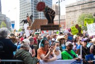 Decenas de miles protestaron contra Trump en el Día del Trabajo