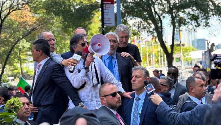 (VIDEO) Petro participa en las marchas de Nueva York en contra de Netanyahu