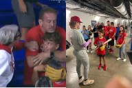 Harrison Barder hizo justicia: encontró al niño que le robaron la pelota de su jonrón y le regaló algo mejor