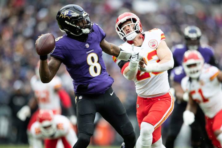 Chiefs' Drue Tranquill has daily reminder of Lamar Jackson's ability. It sits in his house