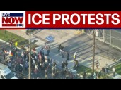 Protesters gather at ICE facility outside Chicago