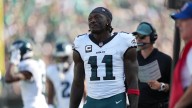 A.J. Brown says nothing to reporters, but plenty on social media