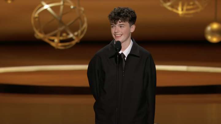 Watch Owen Coopers heartfelt Emmys speech as he becomes youngest best supporting actor