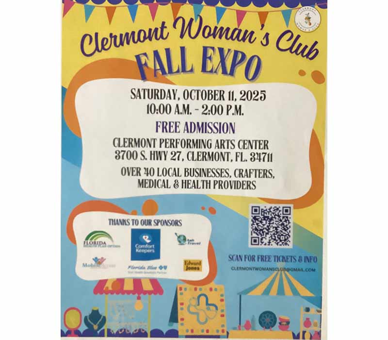 Clermont Woman’s Club Host Fall Expo (Oct 11)