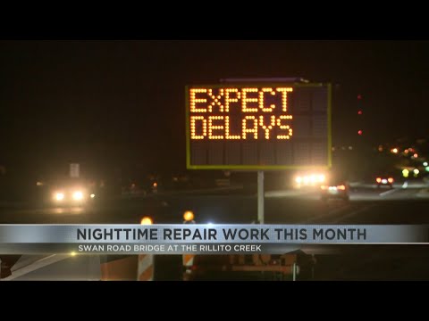 Nighttime repair work scheduled for full month of September
