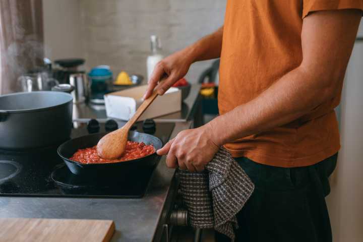 This homemade tomato and basil sauce recipe has replaced jarred pasta sauces in my home
