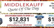 MIDDLEKAUFF AUTO GROUP * 