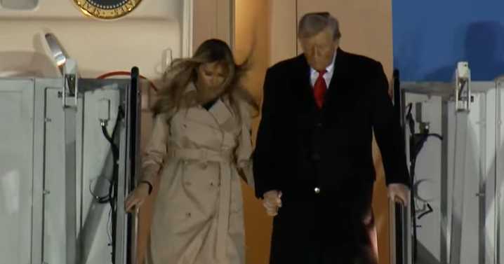 Trump lands in UK ahead of royal banquet as police brace for protest