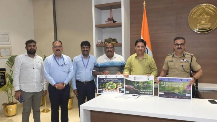 Sarkaritel.com, National Water Mission & Western Coalfields Limited Organise ‘Ek Ped Maa Ke Naam’ Tree Plantation Drive at Nagpur Police Training Center Led by Police Commissioner Dr. Ravinder Singal