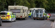 Live: Police cordon set up around caravan in layby